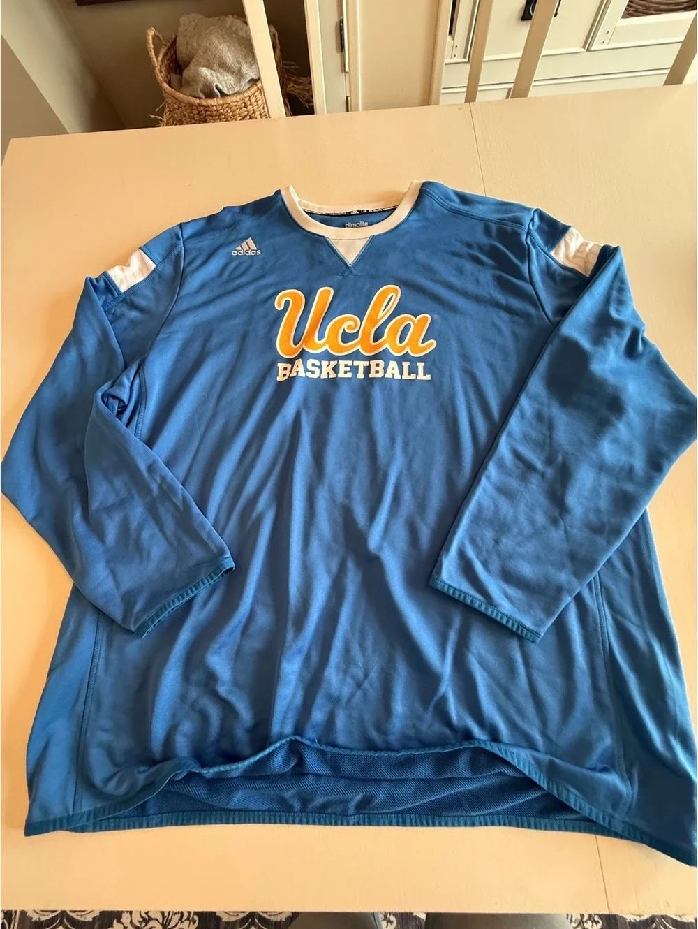 Adidas UCLA Basketball Climalite Long Sleeve Shirt 2XL